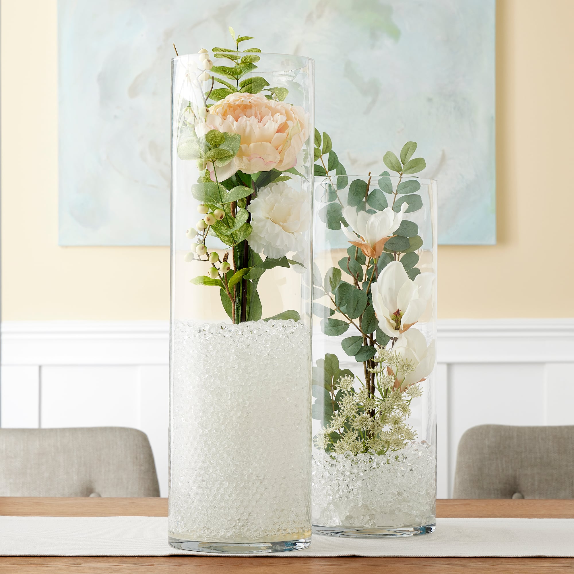 24" Clear Glass Cylinder Vase by Ashland®